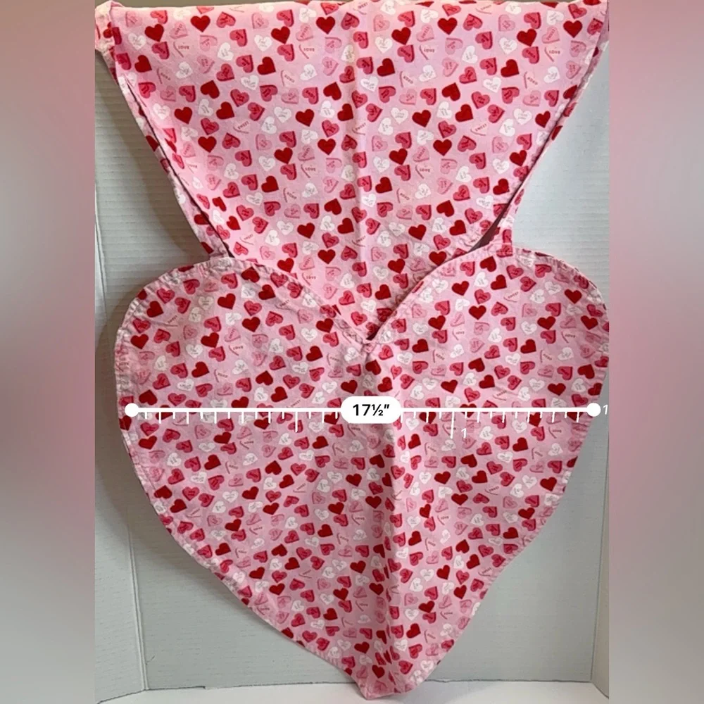 🆕 Handmade Reversible Heart Makeup 💄 Apron 💖 “Love Hearts” Design by Me 💖